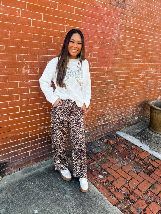 Sparkle Ribbon Sweater