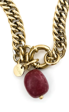 Mandy Cuban Necklace - Rust