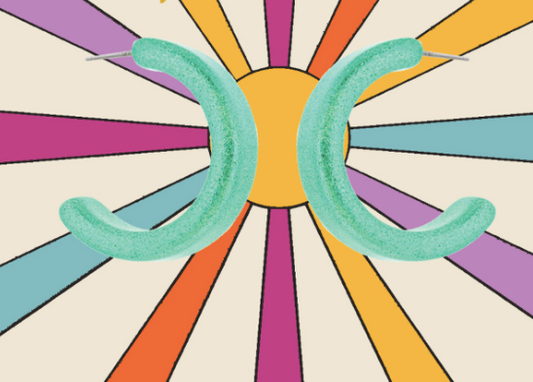 Metallic Turquoise Earring