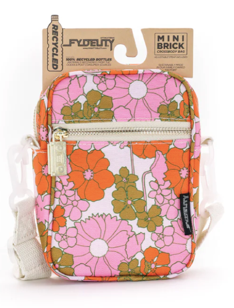 Pink Floral Mini Crossbody