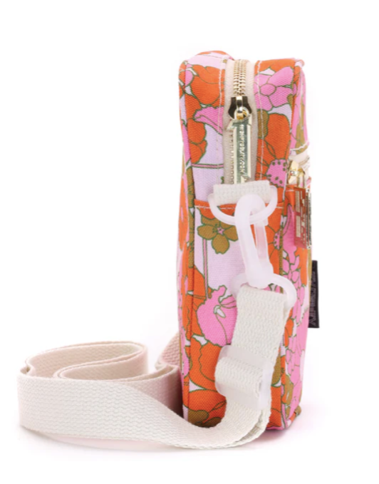 Pink Floral Mini Crossbody