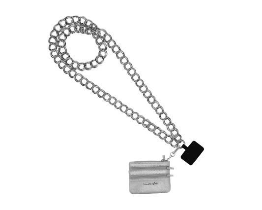 Clip & Go Crossbody- Silver