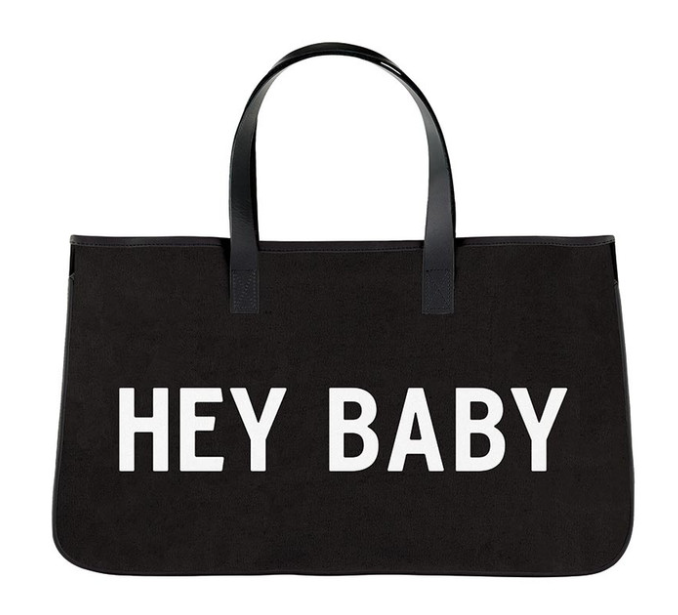 Hey Baby Canvas Tote