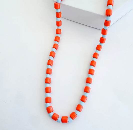Sprinkle Orange Necklace