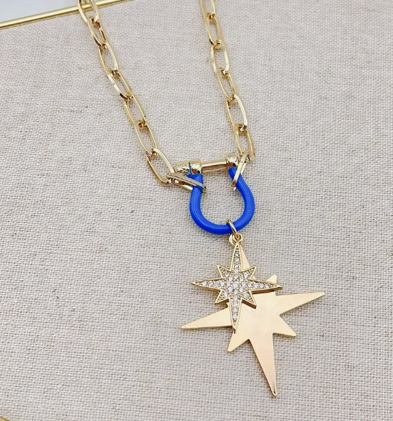Starburst Blue Necklace
