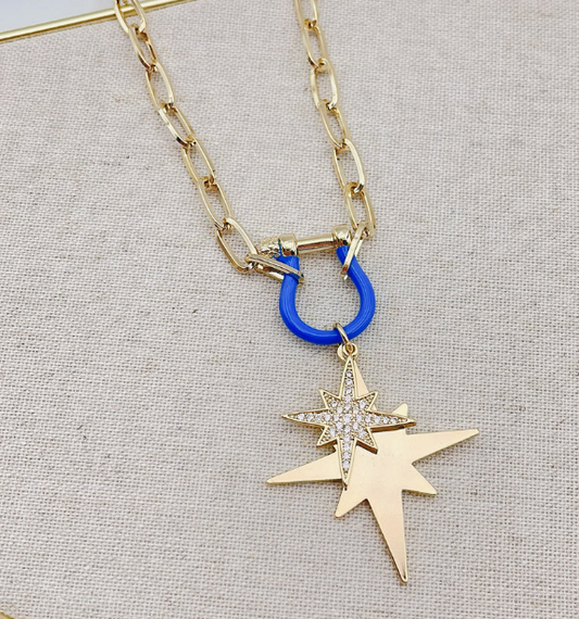 Starburst Blue Necklace